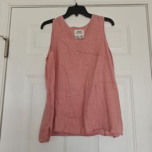 Flax Women's Pink Linen Tank Top Size Small {Bx8}